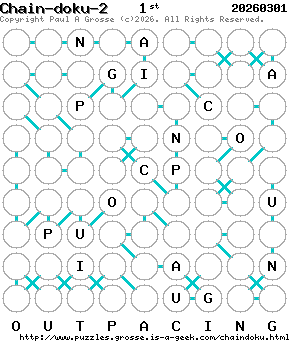 Puzzle shown is for 20260301.