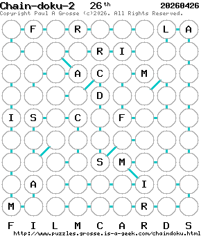 Puzzle shown is for 20260426.