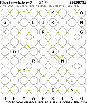 Puzzle shown is for 20260731.