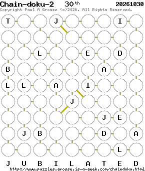 Puzzle shown is for 20261030.