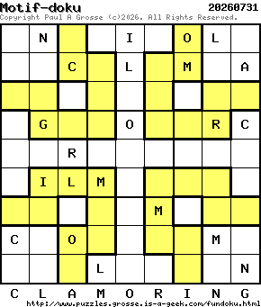 Puzzle shown is for 20260731.