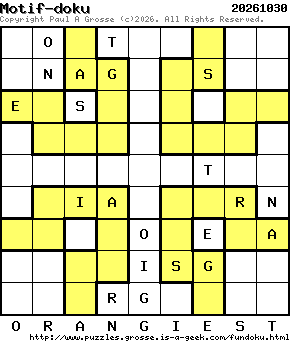 Puzzle shown is for 20261030.