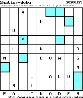Puzzle shown is for 20260125.