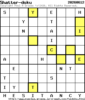 Puzzle shown is for 20260612.