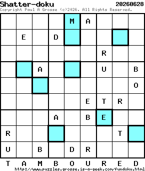 Puzzle shown is for 20260628.