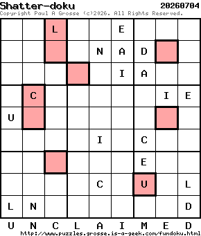 Puzzle shown is for 20260704.