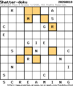 Puzzle shown is for 20260818.
