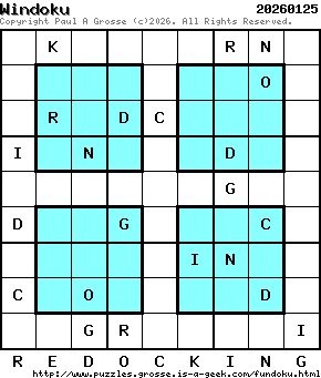 Puzzle shown is for 20260125.