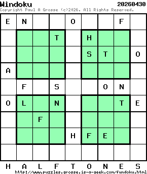 Puzzle shown is for 20260430.