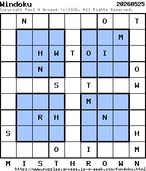 Puzzle shown is for 20260525.