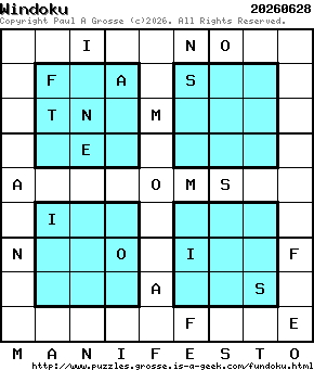 Puzzle shown is for 20260628.