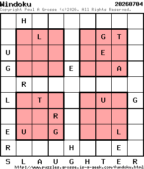 Puzzle shown is for 20260704.