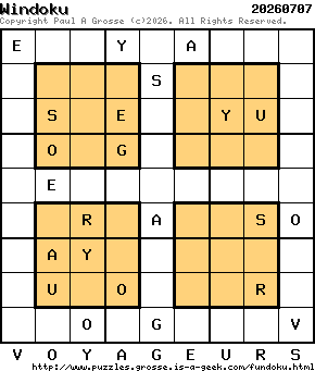 Puzzle shown is for 20260707.