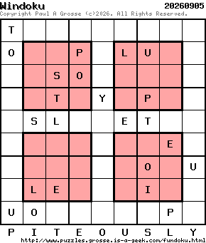 Puzzle shown is for 20260905.