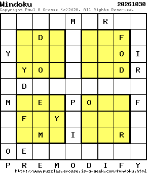 Puzzle shown is for 20261030.