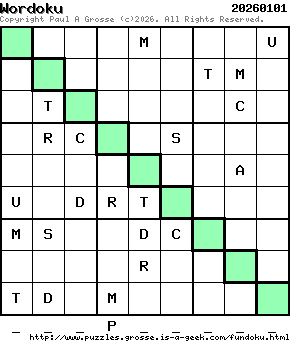 Puzzle shown is for 20260101.