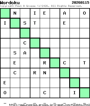 Puzzle shown is for 20260115.