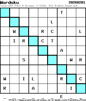 Puzzle shown is for 20260201.