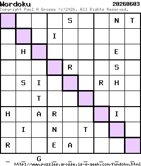 Puzzle shown is for 20260603.