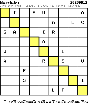 Puzzle shown is for 20260612.