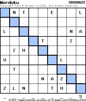 Puzzle shown is for 20260622.