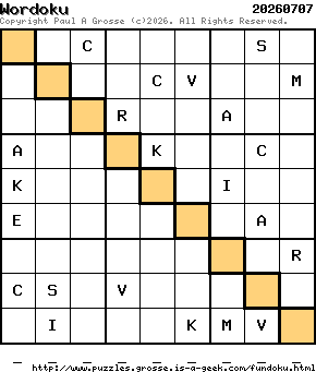 Puzzle shown is for 20260707.