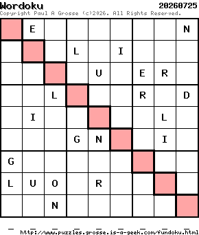 Puzzle shown is for 20260725.