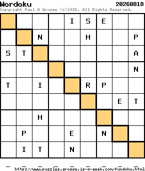 Puzzle shown is for 20260818.