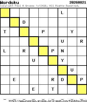 Puzzle shown is for 20260821.