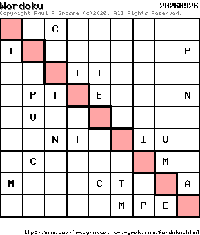 Puzzle shown is for 20260926.