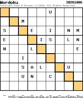 Puzzle shown is for 20261006.